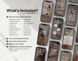 100 Yoga Coach Instagram Reels Templates Bundle DigiPax