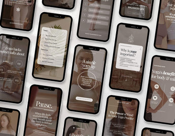 100 Yoga Coach Instagram Reels Templates Bundle DigiPax