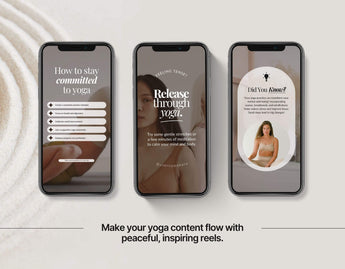 100 Yoga Coach Instagram Reels Templates Bundle DigiPax