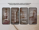 100 Yoga Coach Instagram Reels Templates Bundle DigiPax