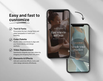 100 Yoga Coach Instagram Reels Templates Bundle DigiPax
