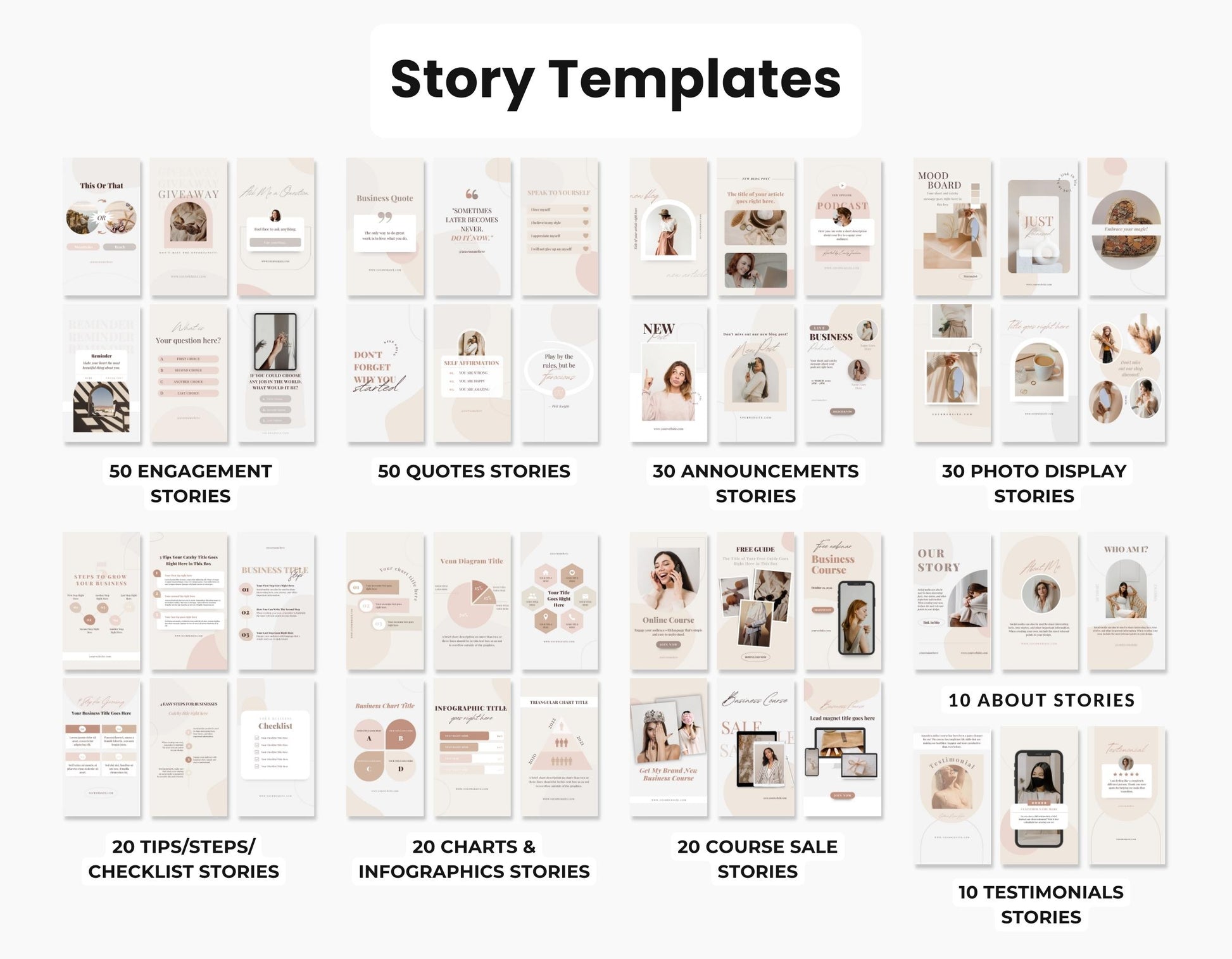 Social Media Templates Bundle Kit for Coaches DigiPax