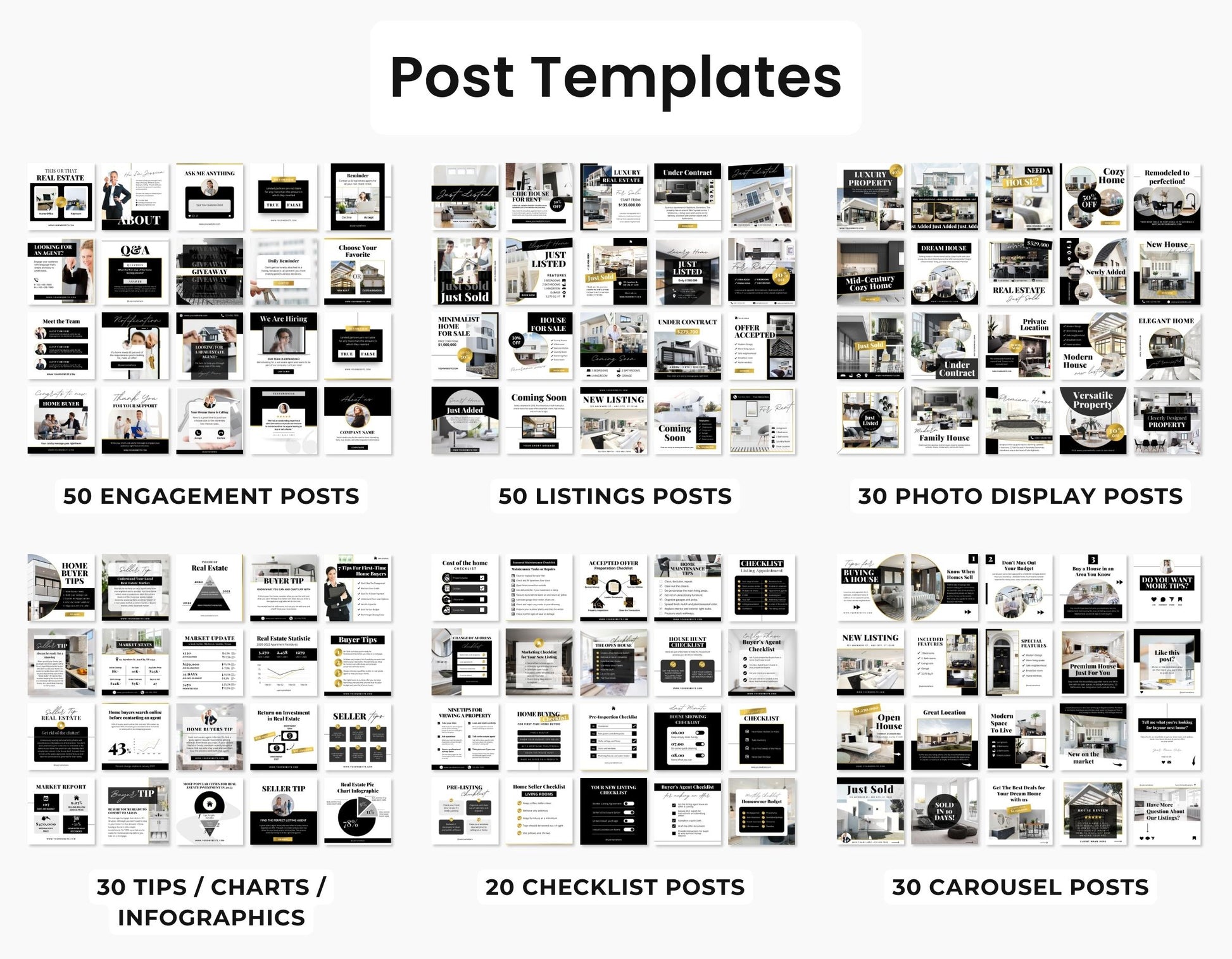 Real Estate Marketing Templates Bundle Luxury DigiPax